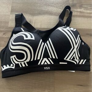 VSX Black and White Activewear Top